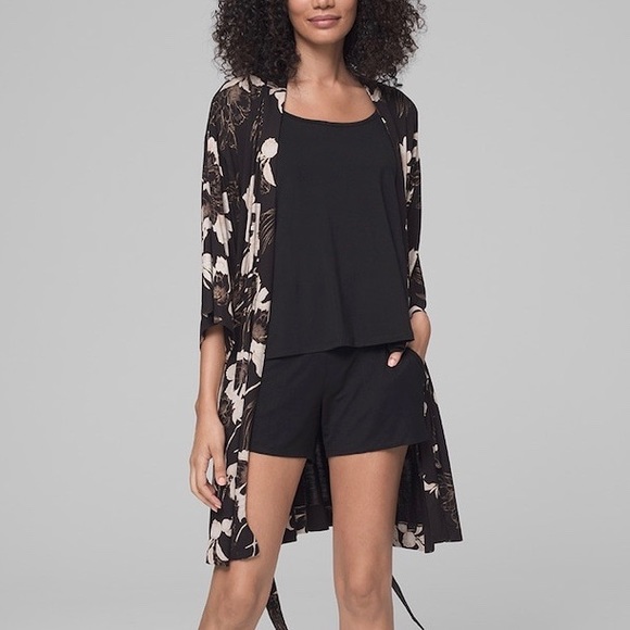 stars above Pants - NWT Stars Above™ Black Elastic Waist Lounge Shorts